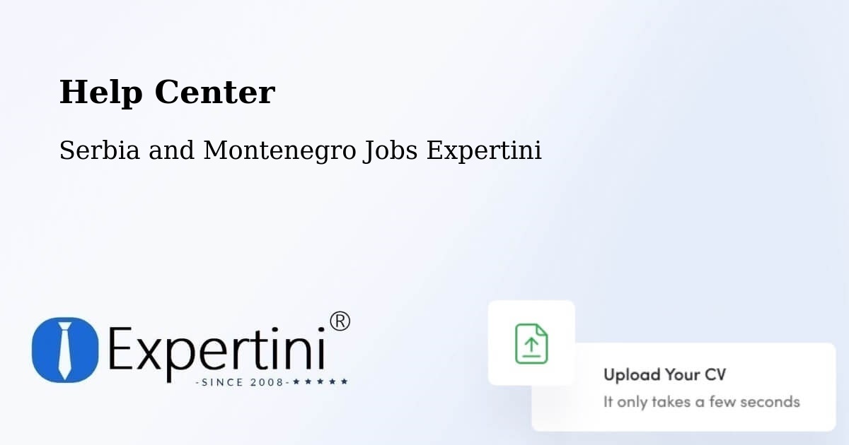 Help Center – Welland - Serbia and Montenegro Jobs Expertini