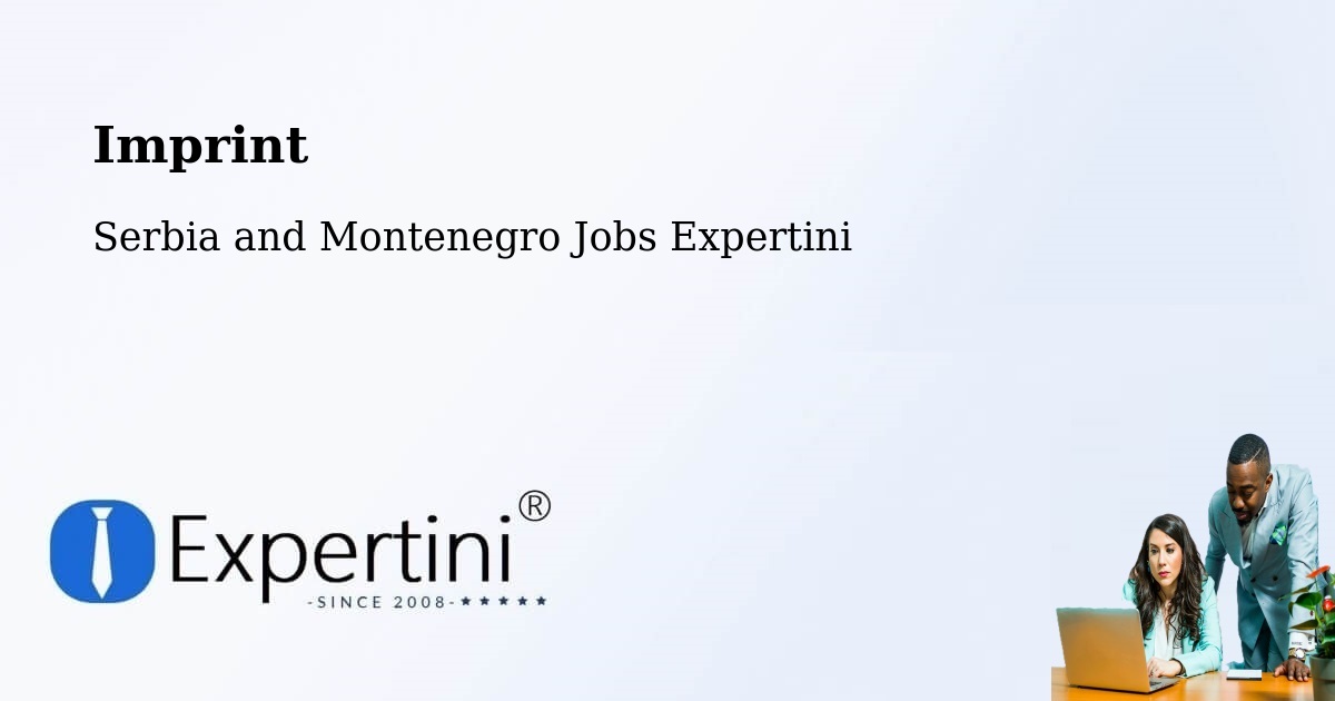 Imprint – Welland - Serbia and Montenegro Jobs Expertini